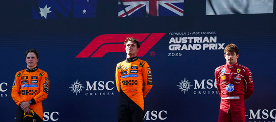 2025年F1世界選手権 ポイントランキング(第11戦オーストリアGP終了時点)