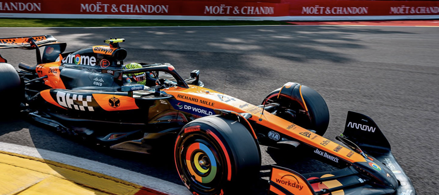 F1ベルギーGP予選 ノリスPP、角田裕毅7位