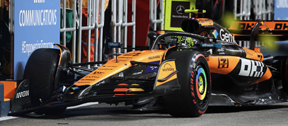 ルクレール×ノリス接触でフェラーリに罰金、コースイン戦略激化の副作用