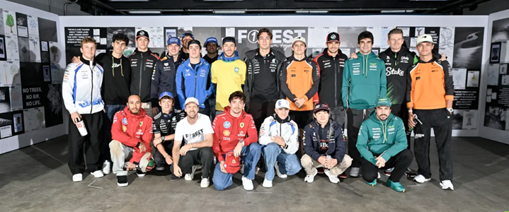 ベッテル、ブラジルで語る「F①REST」――描かれた木々が紡ぐ新たな森