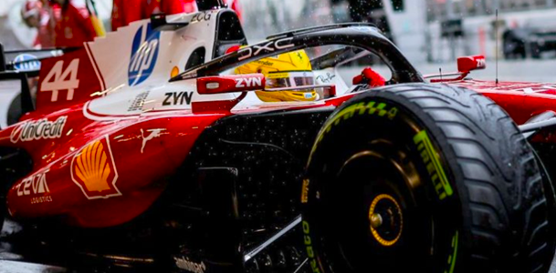 ハミルトン、雨の初日に手応え「かなり堅実」120周を消化